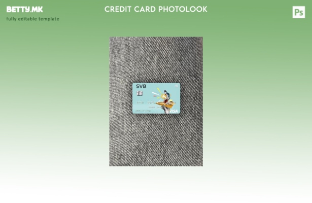 Модерен стил на САД SVB Financial Group за виза картичка photolook пред шаблон